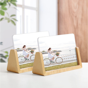Cadres <span class=keywords><strong>photo</strong></span> en cuivre et bois en forme de U avec support – Design moderne et épuré pour la décoration intérieure, les fêtes, les événements et les vacances - Product Image 5