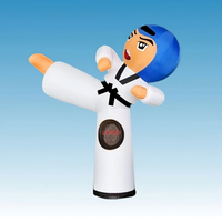 NOCO Kung Fu Toys Danseur gonflable publicitaire personnalisé / Sky Dancer / Homme publicitaire dansant, hauteur 8-10 pieds, largeur 4-6 pieds, en tissu enduit de PVC