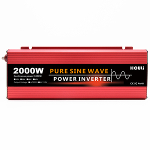 HOULI Portable onduleur générateur <span class=keywords><strong>12V</strong></span> à <span class=keywords><strong>220V</strong></span> onduleur 2000W <span class=keywords><strong>convertisseur</strong></span> de puissance sinusoïdale Pure - Product Image 1