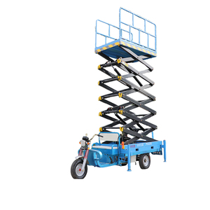 <span class=keywords><strong>Tricycle</strong></span> électrique ciseaux-type 6m-16m plate-forme d'opération hydraulique mobile à haute altitude petit élévateur extérieur - Product Image 2