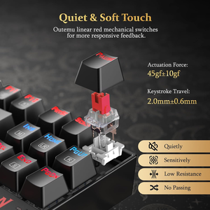Redragon K552 Mechanical Gaming <strong>Keyboard</strong> Anti-Ghosting Metal Frame Red Switches Hot-Swap Wired RGB Mechanical Gaming <strong>Keyboard</strong> - Product Image 3
