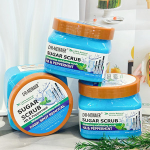 Hochwertiges Minz-Meersalz-Badesalz Peeling-Zucker 650g Hyaluronsäure Feuchtigkeitsspendendes Reinigendes Peeling-Scrub - Product Image 1