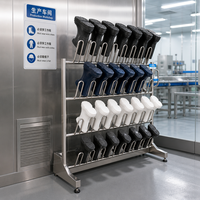 Équipement industriel de désinfection et de séchage rapide des chaussures pour les entrées de salles blanches et de laboratoires pharmaceutiques