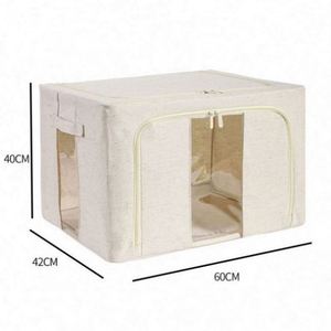Foldable Home <b>Stool</b> Modern Hua Cheng <b>Bedroom</b> Oxford Cloth Storage Box Furniture Ottoman - Product Image 1
