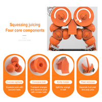 Presse-agrumes automatique à alimentation intégrale de haute qualité 40-80 mm pour citrons et agrumes, machine à jus pressé à froid, distributeur automatique d'orange