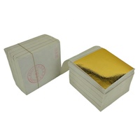 Feuilles d'or de 8 x 8,5 cm fabriquées à Taïwan, le premier choix des artistes pour la dorure décorative murale, feuille d'or K, or K