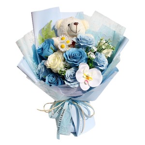 Bouquet di sapone fai-da-te <span class=keywords><strong>a</strong></span> forma di rosa in stile cartone animato, ispirato <span class=keywords><strong>a</strong></span> <span class=keywords><strong>San</strong></span> <span class=keywords><strong>Valentino</strong></span>, pronto <span class=keywords><strong>per</strong></span> essere regalato ai fidanzati - Spedizione dalla Cina - Product Image 5