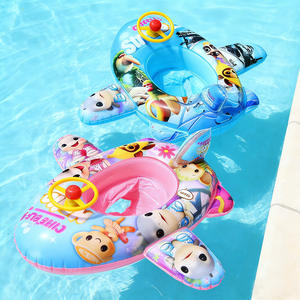 Flotador Inflable de Avión para Niños, Diseño de Dibujos Animados, Asiento Flotante para Piscina, Anti-Vuelco, de 1 a 6 Años - Product Image 1