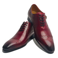 Chaussures Oxford de luxe pour hommes en cuir véritable faites à la main, respirantes et antidérapantes, idéales pour l'été, les mariages, le bureau et les occasions formelles - Vente en gros