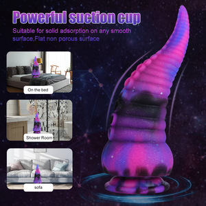 Dildo de tentáculo de pulpo con fuerte ventosa, pene de silicona, enorme tapón anal suave, juguetes sexuales para adultos, sex shop - Product Image 5