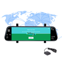 2025 nuevo 9,66 pulgadas lente Dual HD1080P 4G Android 8,1 espejo coche Dvr con WIFI GPS seguimiento Monitor remoto en teléfono 4G cámara de coche