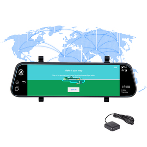 2025 New 9.66inch ống kính kép HD1080P 4 gam <span class=keywords><strong>Android</strong></span> 8.1 gương xe DVR với Wifi GPS theo dõi màn hình từ xa trên điện thoại 4 Gam Xe máy ảnh - Product Image 6