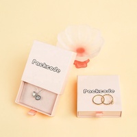 Vente en gros de petit emballage en carton rigide biodégradable kraft en papier boîte à tiroir coulissant de luxe personnalisée pour bijoux