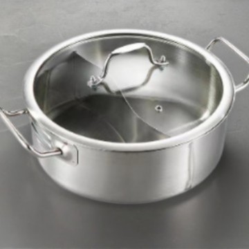 Tapa de vidrio para olla caliente yin-yang.