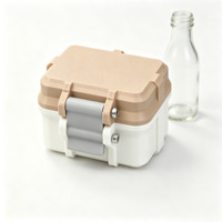 Transparente, umweltfreundliche PETG 3ml 4-Fach Fläschchenhalter-Box mit OEM stoßfestem Schaumstoffeinsatz für gefriergetrocknete Pulver-Bio-Proben – Großpackung