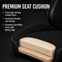 Chaise de jeu noire à dossier haut, pivotante et inclinable, pour ordinateur, jeux, esports et bureau à domicile