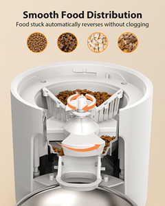 מזין חכם חדש וטוב ביותר לחיות מחמד, מזין אוטומטי למזון כלבים עם צג LCD, הגדרת זמן, מקור כוח לטעינה, עשוי פלסטיק - Product Image 4