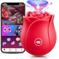Vibrateur clitoridien à succion Rose pour femmes Gelance, 10 modes de succion, étanche, rechargeable par USB, jouet pour adultes respectueux de l'environnement pour le jeu anal