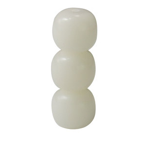 Perles de jade blanc en forme de baril 10x11mm 11x12mm, perles rondes en pierre lâche pour la fabrication de bracelets - Product Image 5