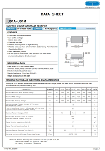 1000V siêu nhanh phục hồi cực nhanh <span class=keywords><strong>Diode</strong></span> zener schottky <span class=keywords><strong>Diode</strong></span> 1.0A us1a us1b us1g us1j us1k us1m cho SMA - Product Image 3