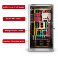 Régulateur de tension automatique triphasé AC en cuivre série SBW 500KVA WF.EL, direct usine, avec protection contre les défaillances de phase