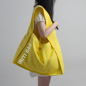 INITI Borsa a Tracolla in Tela dal Design Originale <span class=keywords><strong>con</strong></span> Manico Audace, Borse Tote in Tela alla Moda <span class=keywords><strong>con</strong></span> Logo Ricamato per Donne - Product Image 3
