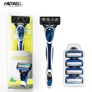 Maquinilla <span class=keywords><strong>de</strong></span> <span class=keywords><strong>Afeitar</strong></span> <span class=keywords><strong>de</strong></span> Cinco Cuchillas con Mango <span class=keywords><strong>de</strong></span> Metal y Cartucho Reemplazable, Gran Venta en <span class=keywords><strong>Amazon</strong></span> para Hombre - Product Image 2