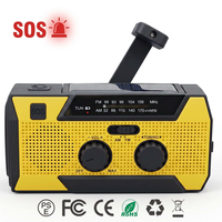 Radio Portátil con Batería Recargable de 5000 mAh, Alarma SOS, Luz de Lectura, Material Plástico ABS, Comunicación de Emergencia