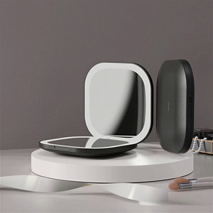 High-quality Custom-made square <strong>Makeup</strong> Portable LED <strong>Light</strong> with Double-sided Dual-lamp Folding <strong>Makeup</strong> <strong>Mirror</strong> - Product Image 6