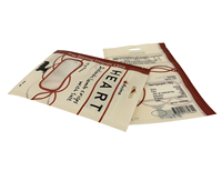Vente en gros pochette plate laminée personnalisée sur 3 côtés scellés sac de paquet de viande de boeuf thermoscellable sac en plastique à fermeture éclair