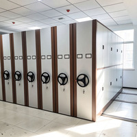 Étagères mobiles compactes en acier modernes pour le stockage de documents dans les bureaux, les bibliothèques et les écoles - Étagère de rangement en métal écologique de grande capacité