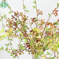 105cm Handgemaakte Kunstmatige Rode Bes Lange Takken Bulk Kunstmatige Fruitbloemen voor Fotografie Props Keukenpresentatie