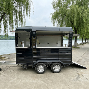 Remolque portátil con almacenamiento y espacio multifuncional para cocinar, ideal para comida callejera, puestos de comida o camiones de comida. - Product Image 3