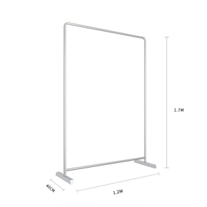 Specchio titanio acciaio inox <span class=keywords><strong>tubo</strong></span> tondo atterraggio medio isola Rack di esposizione appendiabiti negozio appendiabiti - Product Image 2