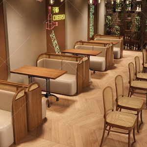 Xzy gỗ rắn mây ghế gian hàng nhà hàng đồ nội thất bàn và ghế cafe bảng rắn gỗ Dát Đá Slate cho phòng ăn - Product Image 4