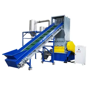 Fles Cutter Grinder Pet Fles Recycling Machine 500-600kg.h Afval Plastic Crusher Machine Voor Verkoop Algemene Plastic Materialen