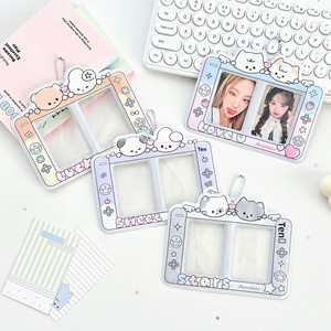 Nouveau design – <span class=keywords><strong>Porte</strong></span>-cartes double cœur pour console de <span class=keywords><strong>jeu</strong></span> 3 pouces, étui pour photocarte, protège-badge d'identité, breloque de sac et <span class=keywords><strong>porte</strong></span>-clés pour couples - Product Image 3
