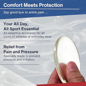 Discos de Gel. Almohadillas de Gel para Tobillos. Acolchado y Protección para <span class=keywords><strong>Patines</strong></span> de <span class=keywords><strong>Hielo</strong></span>, Hockey, Patinaje sobre Ruedas, Patinaje en Línea, Senderismo, Ciclismo y Botas de Esquí - Product Image 2