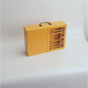 Caja de Madera Magnética Rectangular para Pastel Lunar, Hecha a Mano, Estilo Chino Tradicional, Creativa - Product Image 4
