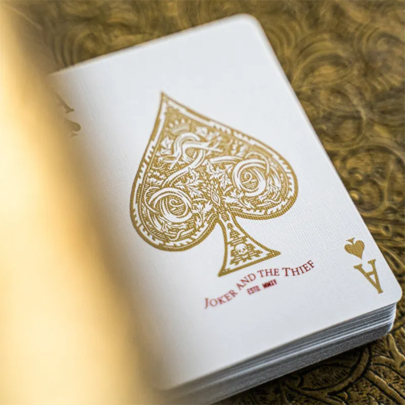 DUBAI waterproof gold foil playing cards custom colorful gold Customized playing cards PET poker