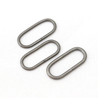 Boucles ovales en fil métallique pas cher, anneaux ovales en métal, boucles en fil formé pour sangles