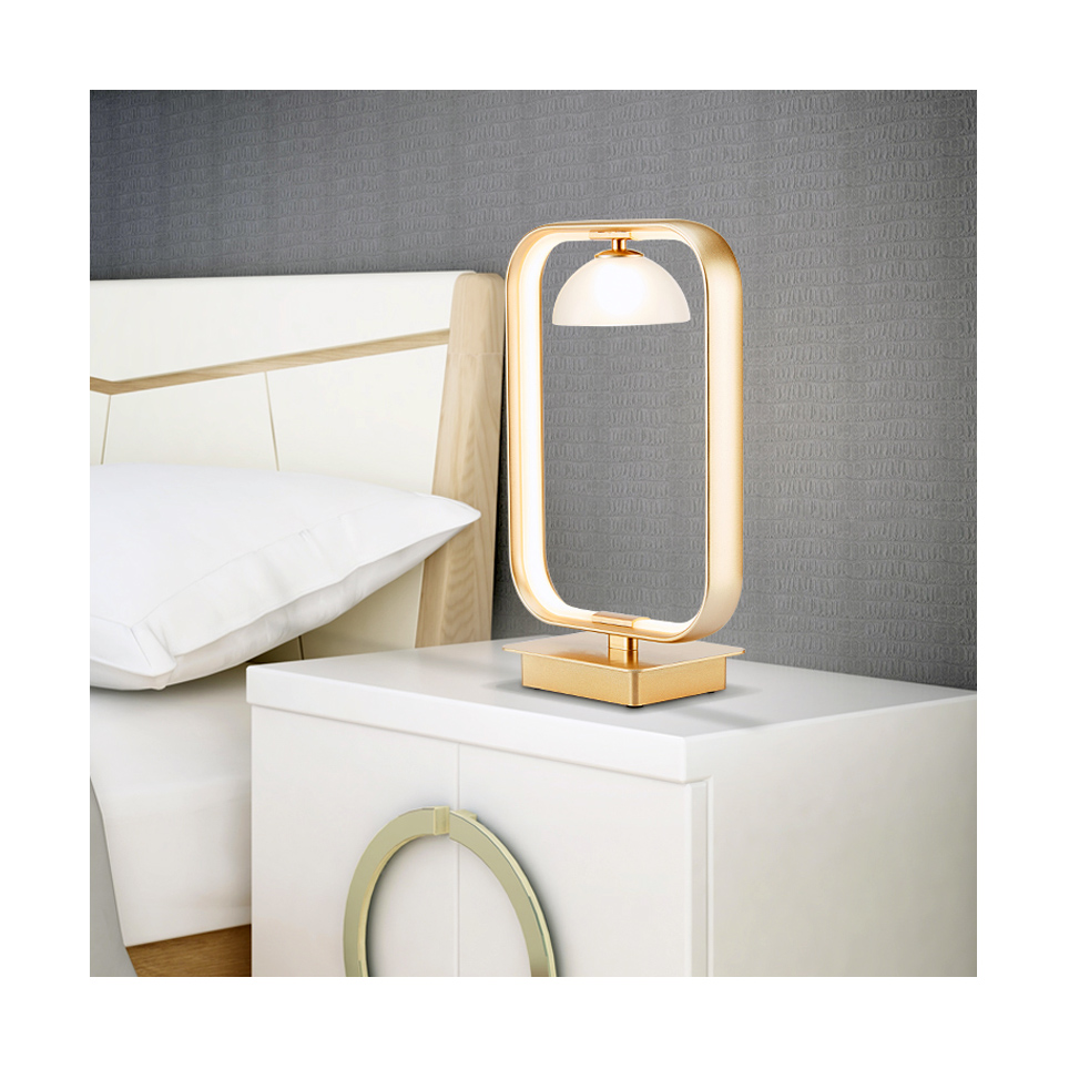 FILLUX Роскошная лампа с сенсорным затемнением с белым и золотым оттенком, лампа с абажуром, прикроватная настольная лампа для чтения, ночники