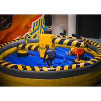 Balayeuse gonflable populaire Wipe Out gonflable Wipeout Jeu de joute de parcours d'obstacles