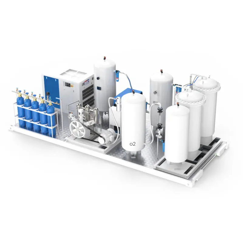 20-30 Nm3/h 95% purezza PSA generatore di ossigeno azoto criogenico per uso industriale medico delle piante