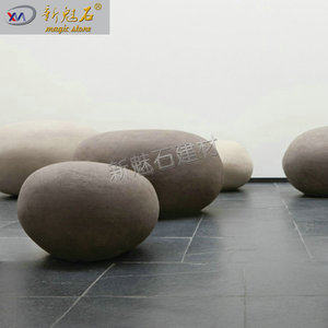 New Magic Stone <b>Cement</b> Bench GRC Outdoor Oval Stone Seat Park Landscape Furniture Custom Size - Product Image 1