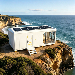 <span class=keywords><strong>Maison</strong></span> modulaire en aluminium avec panneaux muraux isolés en PU de 15 cm, résistante aux intempéries, unité de logement préfabriquée pour <span class=keywords><strong>les</strong></span> régions tropicales côtières - Product Image 1