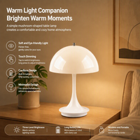 Lampe de table en forme de bourgeon de fleur, style petite taille, pour chambre à coucher, lampe de chevet, veilleuse décorative tactile à intensité variable