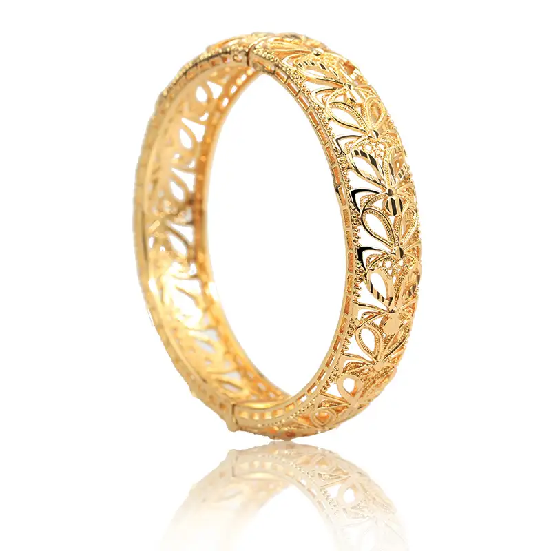Whole new designer fashion 24K gold jewelry adjustable cuff bracelet DIY charm brass Mesh bracelet bangles