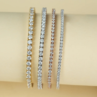 IGI Certifié CVD HPHT Lab Grown Créé Bracelet De Tennis En Diamant 10K 14K 18K Or Massif pour Femmes Hommes 2mm 3mm 4mm Chaîne De Tennis