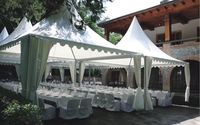 Carpa de Aluminio Impermeable de PVC para Fiestas al Aire Libre, Carpas de Exhibición en Venta, Carpa Pagoda de Aluminio para Almacenes